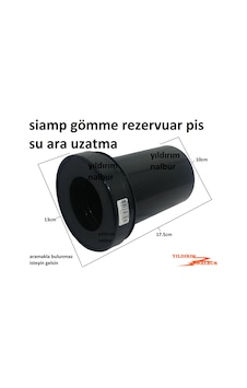 Siamp Gömme Rezervuar Pis Su Ara Uzatma Borusu Büyük Ebat Siyah Siamp Gömme Rezervuar Pis Su Ara Uzatma Borusu Büyük Ebat Siyah