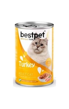 Yetişkin Kediler İçin, Taze Hindi Parça Etli Ve Soslu Yaş Mama, 400 G X 12 Adet Standart Yetişkin Kediler İçin, Taze Hindi Parça Etli Ve Soslu Yaş Mama, 400 G X 12 Adet Standart