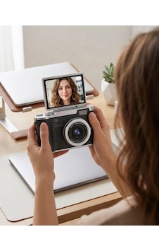 Kompakt 4k Dijital Kamera 48 Mp Sensör 8x Zoom Flip Ekran Vlog Ve Selfie Uyumlu Kompakt 4k Dijital Kamera 48 Mp Sensör 8x Zoom Flip Ekran Vlog Ve Selfie Uyumlu