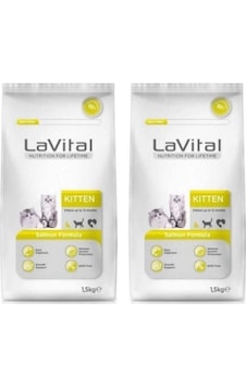 La Vital Kitten Somonlu Yavru Kedi Maması 2 x 1500 G La Vital Kitten Somonlu Yavru Kedi Maması 2 x 1500 G