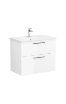 VitrA Root Iki Çekmeceli Lavabo Dolabı 80 Cm Parlak Beyaz 66306 Çok Renkli