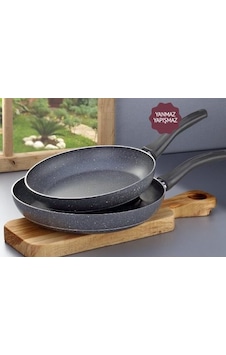 Granit Efektli 2 Li Tava Seti 24 Ve 28 Cm Granit Efektli 2 Li Tava Seti 24 Ve 28 Cm