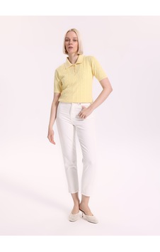 Fabrika Kırık Beyaz Kadın %100 Pamuk Denim Pantolon F4sl-pnt0343 Fabrika Kırık Beyaz Kadın %100 Pamuk Denim Pantolon F4sl-pnt0343