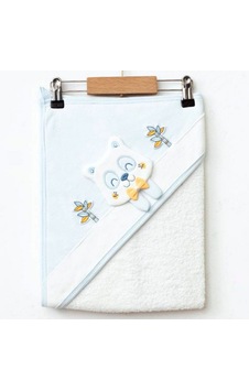 Ekebaby Panda Bebek Havlusu 80x80 Cm 1417