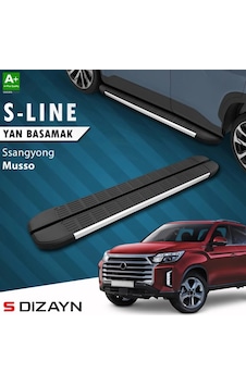 S-dizayn Ssangyong Musso S-line Aluminyum Yan Basamak 213 Cm 2018-2026 A+ Kalite