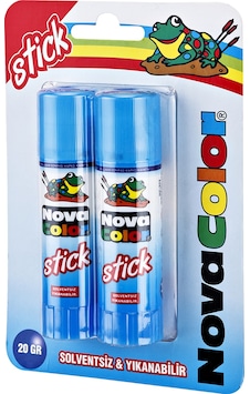 Nova Color Stick Yapıştırıcı 20 Gram 2'li Blister Nova Color Stick Yapıştırıcı 20 Gram 2'li Blister