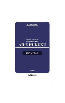 Aile Hukuku Öz Kitap 3. Baskı