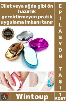 Epilasyon Kristal Nano Teknoloji Acısız Pratik Tüy Alıcı Cilt Peeling Etkili Modern Epilasyon Taşı