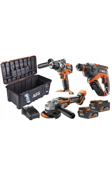AEG JP18L3-402TB Comba Çift Akülü Profesyonel Akülü Set 3'lü – 4935478616 AEG JP18L3-402TB Comba Çift Akülü Profesyonel Akülü Set 3'lü – 4935478616