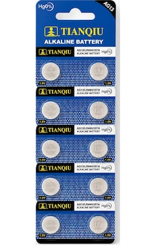 Tıanquı Ag13 Lr44 357a 1.5v Alkalin Düğme Pil 10'lu Paket - Saat Oyuncak Lazer Pili Tıanquı Ag13 Lr44 357a 1.5v Alkalin Düğme Pil 10'lu Paket - Saat Oyuncak Lazer Pili