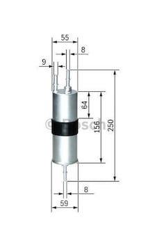 Bmw 6 Cabrio X1 X3 Benzin Filtresi F026403754 Bosch Bmw 6 Cabrio X1 X3 Benzin Filtresi F026403754 Bosch