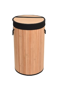 Sever Bambu Çamaşır Sepeti Yuvarlak Naturel 33917 Bambu Sever Bambu Çamaşır Sepeti Yuvarlak Naturel 33917 Bambu