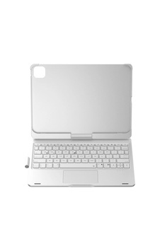 Apple iPad Uyumlu Pro 11 2024 F11 Ats Kılıf Magic Dönen Klavyeli Tablet Kılıf - Gümüş Diğer Apple iPad Uyumlu Pro 11 2024 F11 Ats Kılıf Magic Dönen Klavyeli Tablet Kılıf - Gümüş Diğer