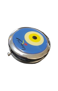 3 Adet Nazar Boncuklu El Aynası 7 Cm Cep Aynası, El Tipi Ayna, Pocket Mirror, Hand Mirror Sarı 3 Adet Nazar Boncuklu El Aynası 7 Cm Cep Aynası, El Tipi Ayna, Pocket Mirror, Hand Mirror Sarı