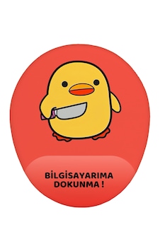 Bela Ördek Bilgisayarıma Dokunma Kaymaz Buruşmaz Kırılmaz Bilek Destekli Mouse Pad Kırmızı Bela Ördek Bilgisayarıma Dokunma Kaymaz Buruşmaz Kırılmaz Bilek Destekli Mouse Pad Kırmızı