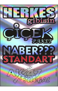 A5 Hologram Sticker 080 Tek Paket Çoklu Sticker A5 Hologram Sticker 080 Tek Paket Çoklu Sticker