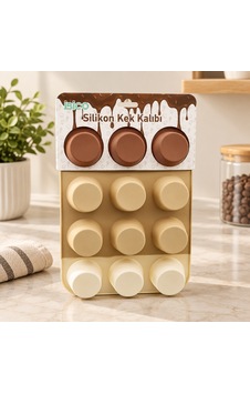 Silikon Muffin Kek Kalıbı Askılı Sarı Silikon Muffin Kek Kalıbı Askılı Sarı