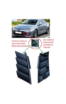 Toyota Corolla Ön Çeki Demir Kapağı E210 Kasa Izgaradaki 2019-2022 Toyota Corolla Ön Çeki Demir Kapağı E210 Kasa Izgaradaki 2019-2022