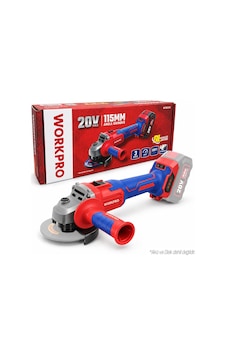 Workpro Wp392003 20volt 115mm Şarjlı Kömürsüz Devir Ayarlı Profesyonel Avuç Taşlama Aküsüz Workpro Wp392003 20volt 115mm Şarjlı Kömürsüz Devir Ayarlı Profesyonel Avuç Taşlama Aküsüz