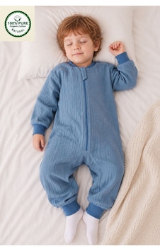 Cantoy 4 Mevsim Müslin Uzun Kollu 1.0 Tog Uyku Tulumu %100 Pamuk Mavi Cantoy 4 Mevsim Müslin Uzun Kollu 1.0 Tog Uyku Tulumu %100 Pamuk Mavi