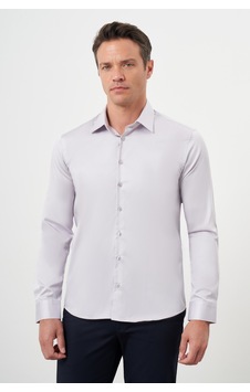 Morven Erkek Gri Pamuk Düz Desen Sert Yaka Slim Fit Gömlek 24mc004111100 Gri Morven Erkek Gri Pamuk Düz Desen Sert Yaka Slim Fit Gömlek 24mc004111100 Gri