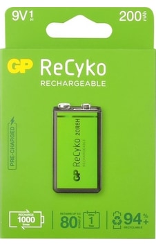 Recyko 9v 200 Mah Pil Tekli Blister Recyko 9v 200 Mah Pil Tekli Blister