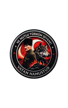 Vatan Namustur Atatürk Cırtlı 3d- Bozkurt Detaylı Arma Vatan Namustur Atatürk Cırtlı 3d- Bozkurt Detaylı Arma