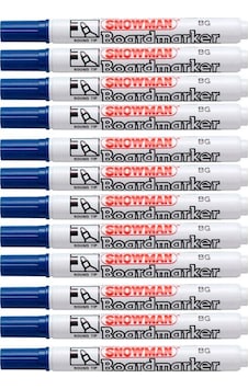 Snowman Bg-12 M Tahta Kalemi Mavi - 12 Adet Snowman Bg-12 M Tahta Kalemi Mavi - 12 Adet