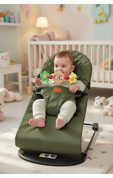 Premium Cotton Üç Kademeli Sallanan Ana Kucağı Haki