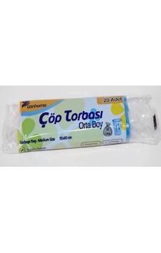 Canhome Orta Boy Çöp Torbası 20 Adet Mavi 55 x 60 CM Canhome Orta Boy Çöp Torbası 20 Adet Mavi 55 x 60 CM