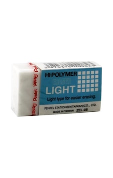 Pentel Sılgı Hı-polymer Zel-08 Lıght Beyaz Orta Pentel Sılgı Hı-polymer Zel-08 Lıght Beyaz Orta