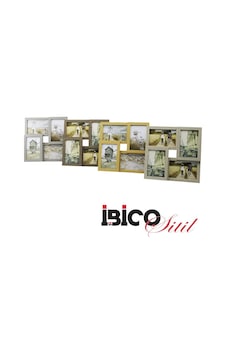 İbico İ12-035 Ahşap Resim Çerçeve 10x15cm 4"x6" 4'lu Birleşik Lüx Bambu Aile Foto - 24'li Paket