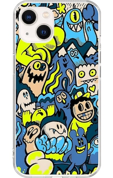 Apple Uyumlu iPhone 13 Şeffaf Kılıf Graffiti 11 Tasarımlı Apple Uyumlu iPhone 13 Şeffaf Kılıf Graffiti 11 Tasarımlı