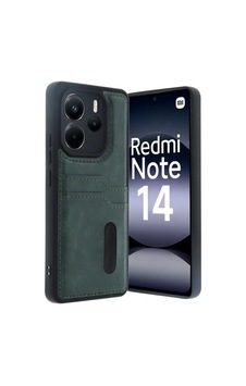 Sh Xiaomi Redmi Note 14 4g Kılıf Sara Kartvizitli Deri Kılıf - Koyu Yeşil Najmaddin Sh Xiaomi Redmi Note 14 4g Kılıf Sara Kartvizitli Deri Kılıf - Koyu Yeşil Najmaddin