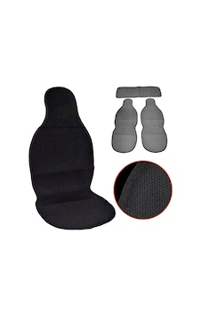 Nyf 02 Terletmez Minder Pamuklu Siyah 3 Lü Set 2 Ön Pilot + 1 Arka Oturma