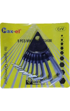 1,5mm-8mm Arası 9 Parça Askı Aparatlı Mini Alyan Seti 1,5mm-8mm Arası 9 Parça Askı Aparatlı Mini Alyan Seti