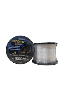 Okuma Atomic Carp 1000mt 0.34mm Bobin Sazan Misinası Şeffaf Okuma Atomic Carp 1000mt 0.34mm Bobin Sazan Misinası Şeffaf