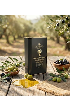 Seferihisar Naturel Sızma Zeytinyağı 3 Lt Soğuk Sıkım Filtresiz