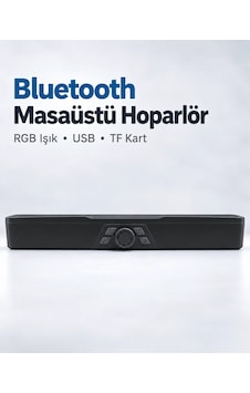 Mey İthalat Masaüstü Soundbar Hoparlör Siyah Mey İthalat Masaüstü Soundbar Hoparlör Siyah
