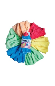 Mikrofiber Havlu Mop Welsoft Kartelalı Çok Renkli Mikrofiber Havlu Mop Welsoft Kartelalı Çok Renkli