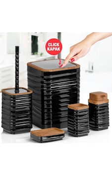 Lun-02 Luna 5 Lı Banyo Setı Ahsap Sıyah Siyah Lun-02 Luna 5 Lı Banyo Setı Ahsap Sıyah Siyah