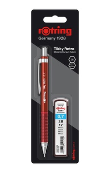 3 Adet Rotring Tikky Retro Versatil Kalem Kırmızı & 0.7 Uç 3 Adet Rotring Tikky Retro Versatil Kalem Kırmızı & 0.7 Uç