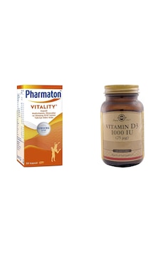 Pharmaton 30 Kapsül Multivitamin + Solgar Vitamin D3 1000 Iu 100 Pharmaton 30 Kapsül Multivitamin + Solgar Vitamin D3 1000 Iu 100