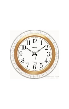 Time Gold Salon Ofis Duvar Saati Plastik 35 Cm (151284100) Altın