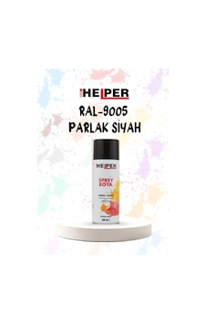 Helper Ral 9005 Parlak Siyah Akrilik Sprey Boya 400 Ml Helper Ral 9005 Parlak Siyah Akrilik Sprey Boya 400 Ml