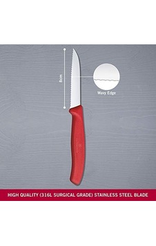 6.7431 Swissclassic 8cm Tırtıklı Soyma Bıçağı Sku: Zeusb000wldow8 001 Siyah