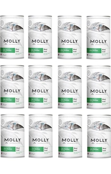 Molly Steril Tavuklu Pate Ezme Kısır Kedi Konservesi 395 G X 12 Adet Molly Steril Tavuklu Pate Ezme Kısır Kedi Konservesi 395 G X 12 Adet