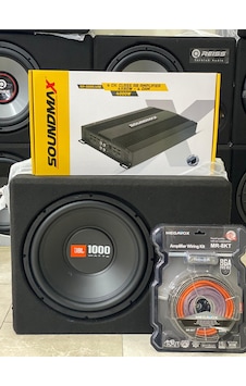 Jbl 30cm Bass Soundmax 4x80rms 4kanallı Anfi Plc Kablo Jbl 30cm Bass Soundmax 4x80rms 4kanallı Anfi Plc Kablo