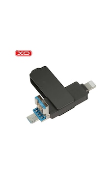 Dk06 128gb Usb 3.0 Flash Bellek Usb-a Micro Lightning Uyumlu 3'ü 1 Arada Metal Siyah Dk06 128gb Usb 3.0 Flash Bellek Usb-a Micro Lightning Uyumlu 3'ü 1 Arada Metal Siyah