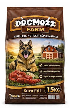Dogmozz Farm Kuzu Etli Yetişkin Köpek Maması 15 Kg Tam Ve Dengeli Kuru Köpek Maması, Premium Beslenme Dogmozz Farm Kuzu Etli Yetişkin Köpek Maması 15 Kg Tam Ve Dengeli Kuru Köpek Maması, Premium Beslenme